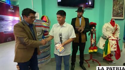 El presidente de la Fedbampo y su aporte audiovisual del Festival de bandas /LA PATRIA