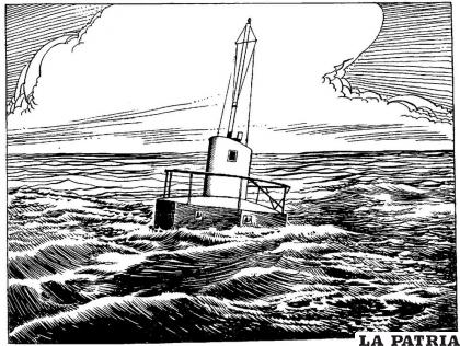  Ilustración de una boya de rescate utilizada por la Luftwaffe durante la Segunda Guerra Mundial / CC

