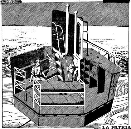 Este dibujo muestra la disposición interior de una Rettungsboje, diseñadas para que pudieran dar cobijo a entre cuatro o seis pilotos naufragados. Además de comida y otros enseres necesarios, también incluían cigarrillos, coñac y juegos de mesa /CC
