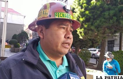 Presidente de Fecmabol, Roger Coata.  /Erbol