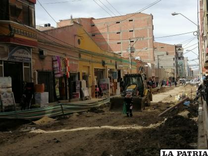 Proyecto de asfaltado en la calle Junín /LA PATRIA
