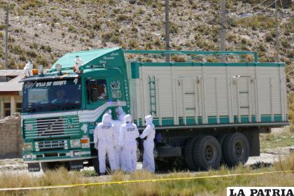 El camión sin los sacos de mineral fue hallado el 17 de abril en la ruta a Capachos /Archivo LA PATRIA