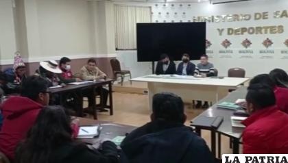Comisión de salud, en reunión con representantes del Ministerio de Salud /Gobernación
