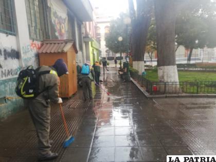 La plaza Manuel de Castro y Padilla es la que más trabajo requirió /LA PATRIA 