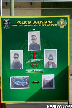 Tres implicados en el robo del carro fueron aprehendidos /LA PATRIA
