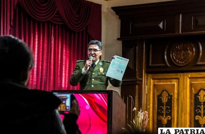 Comandante de Oruro, coronel Jorge Ríos, aseguró que la Policía coadyuvará en el control /GADOR