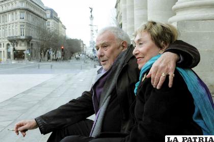 P. Sollers y Julia Kristeva.