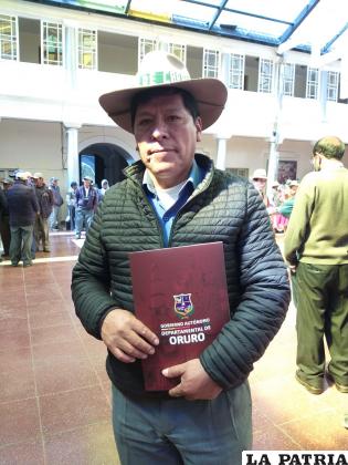 Alcalde de Caracollo, Justo Ventura /LA PATRIA