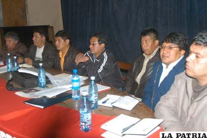 Principales dirigentes estuvieron presentes en ampliado de la Federación de Trabajadores Mineros de Bolivia