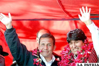 El Gobierno de Morales felicitó a Ollanta Humala