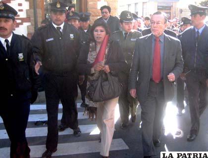 Alcaldesa Pimentel tras la suspensión de la audiencia cautelar