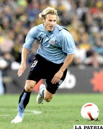 Diego Forlan jugador de la selección de Uruguay