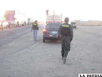 Personal policial controló a todo vehículo sospechoso