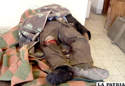 Víctima fatal del hecho de tránsito en la morgue 