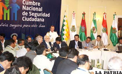 En cumbre de seguridad se habló de la retardación de justicia
