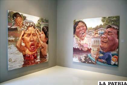 Dos de las obras de la exposición 
