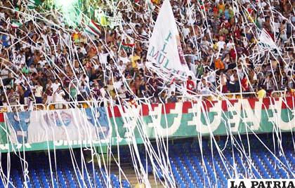 Torcida de Fluminense molesta con su equipo