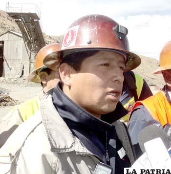 Juan Carlos Huarachi, Secretario General del Sindicato Mixto de Trabajadores Mineros de Huanuni
