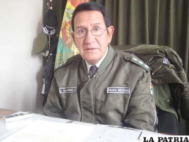 Cnl. Jorge Villavicencio, Director de la Felcc