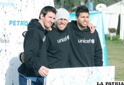 Lionel Messi, Carlos Tevez y Sergio Agüero