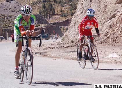 Ciclistas que intervinieron en la prueba de Potosí