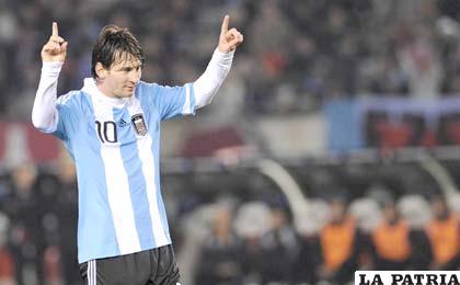Lionel Messi goleador de la selección argentina