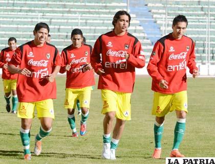 Marcelo Martins se puso a entrenar con el resto de sus compañeros (foto: APG)