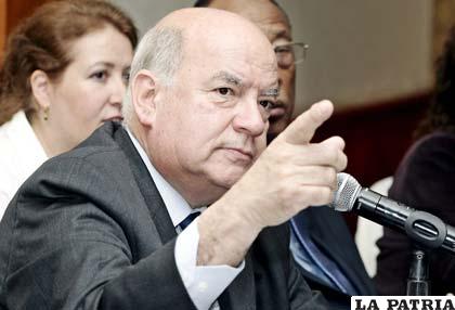 Secretario general de la Organización de Estados Americanos (OEA), José Miguel Insulza