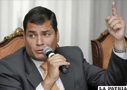 Presidente ecuatoriano, Rafael Correa /EFE/Archivo