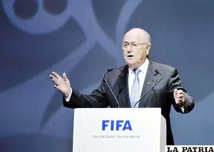 Joseph Blatter, presidente de la FIFA (foto: elcomercio.com)