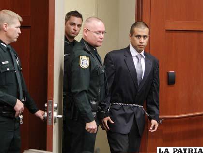 George Zimmerman en una de las audiencias donde fue acusado de haber matado al adolescente Trayvon Martin