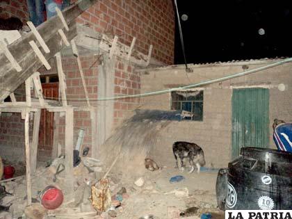 Vivienda donde ingresó el presunto ladrón