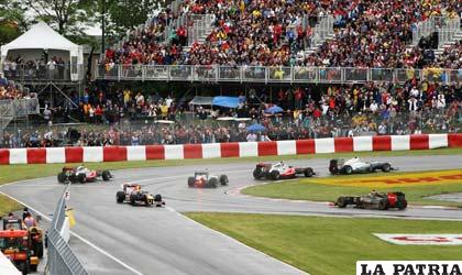 El público canadiense disfrutó al máximo el desarrollo de este Gran Premio (foto: extradeporte.com)