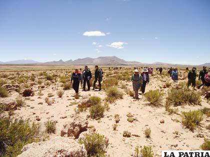 Sector en conflicto limítrofe entre Oruro-Potosí  