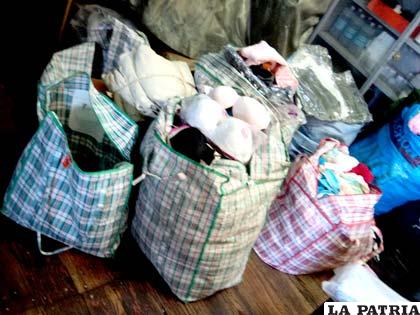 Lencería también fue rescatada de los “Albertos”