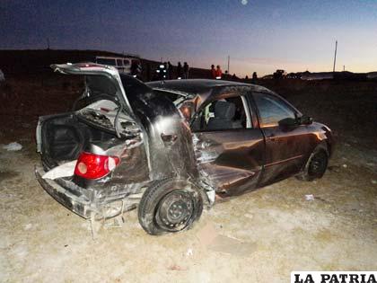 Los daños materiales fueron de consideración en ambos motorizados