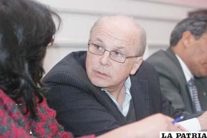 Roberto Landívar, exgerente general del Banco Bidesa a quién se levantó las medidas cautelares y se resolvió darle detención preventiva en el penal de San Pedro /APG