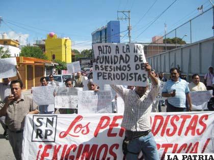 Asociaciones internacionales de prensa piden que acabe con la violencia contra periodistas en México /noticias.lainformacion.mx