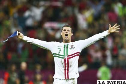 Cristiano Ronaldo es uno de los goleadores de la Eurocopa 2012 (foto: que.es)