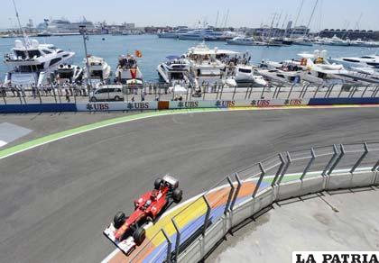 Una hermosa vista del circuito de Valencia en España (foto: sport.es)