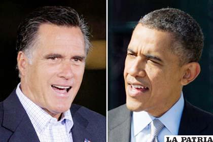 Los dos candidatos a la presidencia de Estados Unidos, Mitt Romney y Barack Obama /pueblatimes.com