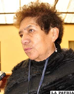Clotilde Calancha, representante del Defensor del Pueblo
