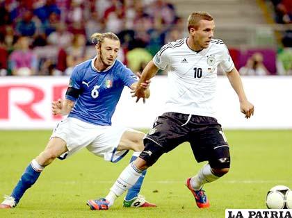 Podolski no estuvo a la altura de otros partidos (foto: ole.com)