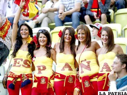 Seguidoras de la selección española (foto: ole.com)
