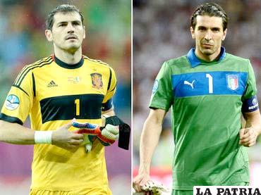 Casillas y Buffon se encuentran en la final de la Eurocopa 2012 (foto: informador.com)
