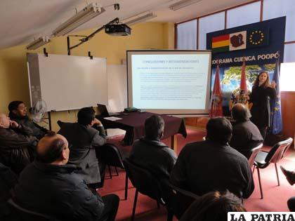 Exposición de los resultados de la consultoría externa
