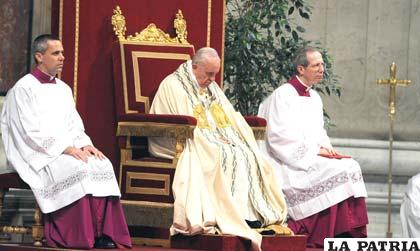 El Papa Francisco en misa de acción de gracias
