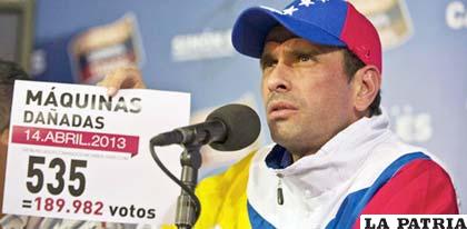 Henrique Capriles, líder opositor