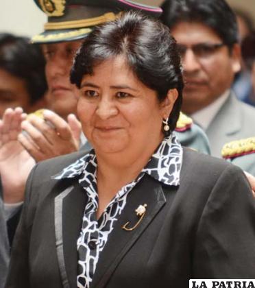 Cecilia Ayllón, ministra de Justicia