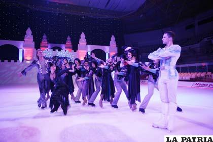 Artistas rusos del Moscow Stars on Ice